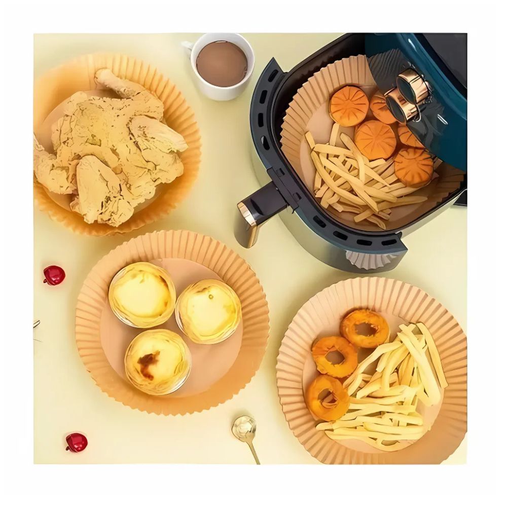 Papel Encerado Molde Freidora Aire