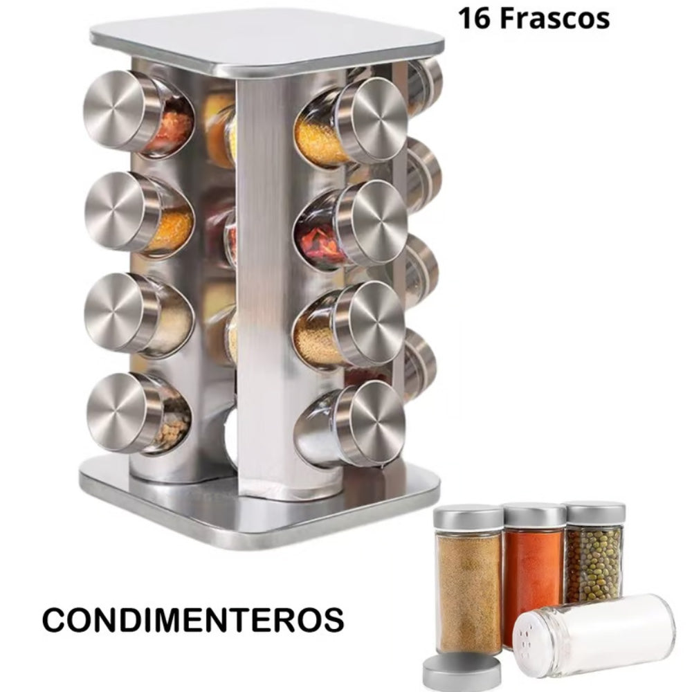 Organizadores X16 Especias Cilíndrico