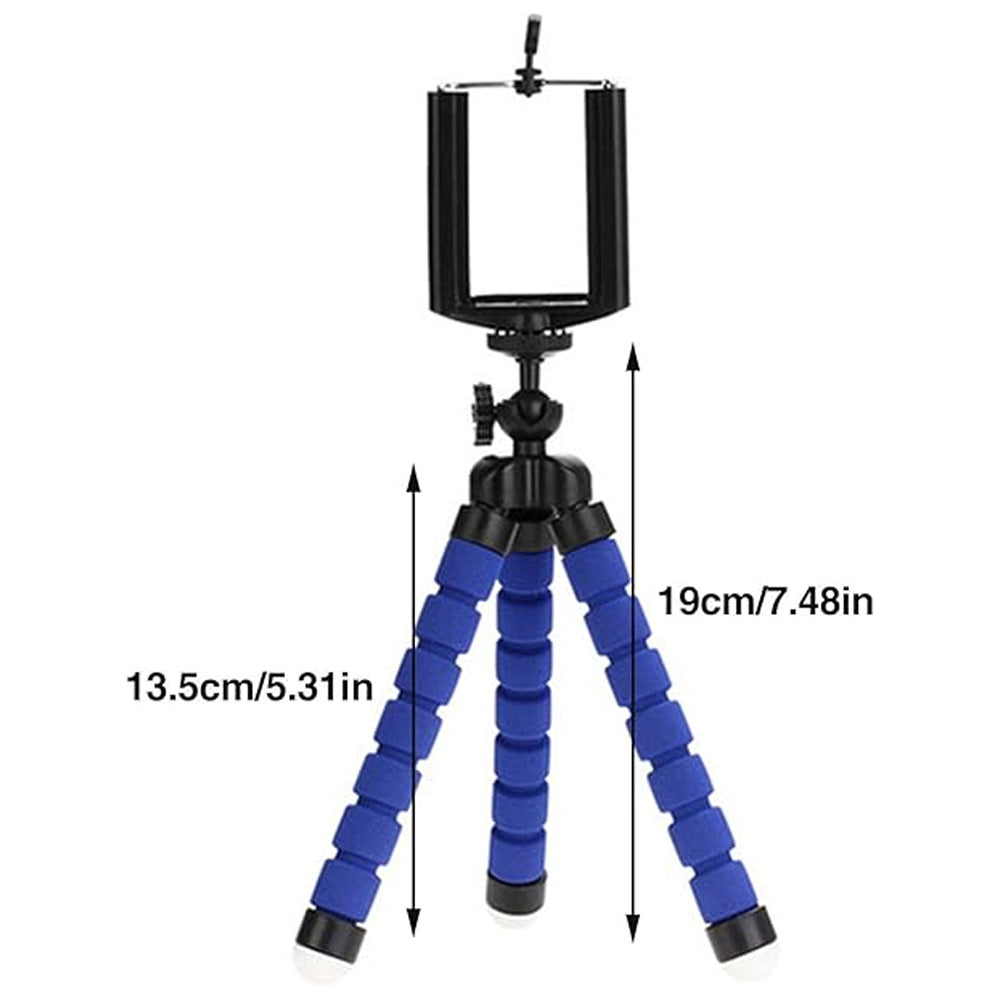 Mini Tripo Flexible Azul Portatil