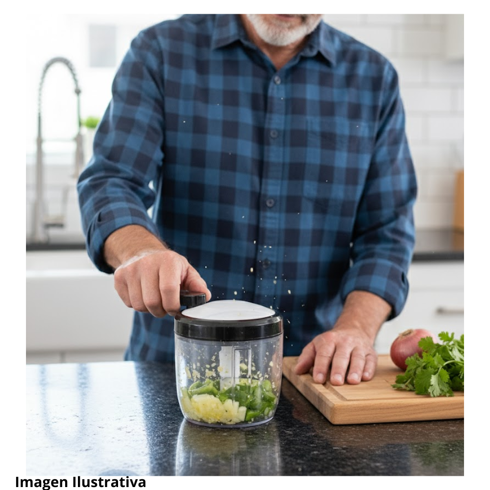 Picador Manual Cocina Cuchillas Acero In