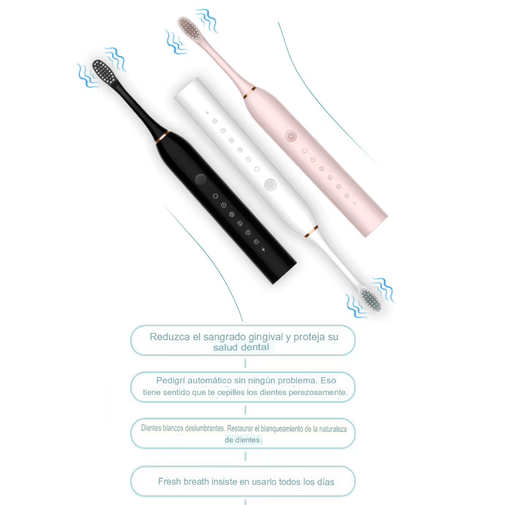 Cepillo Dientes Electrico 4 Cabezas Blan