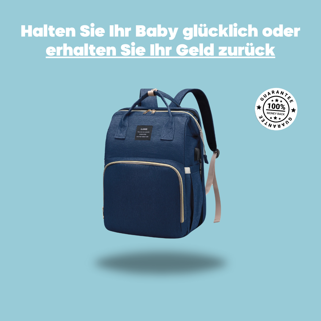 Der erweiterbare Babyrucksack