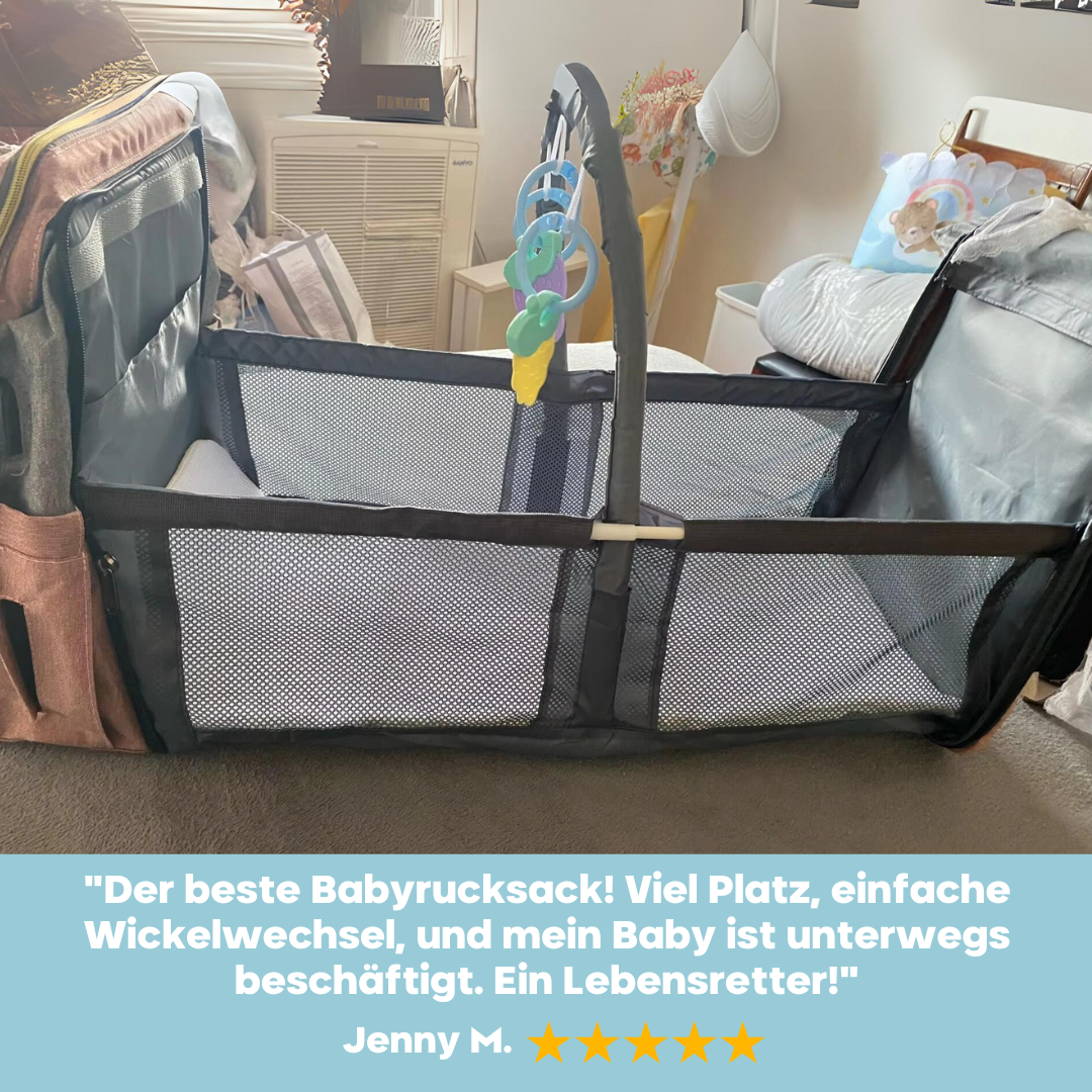 Der erweiterbare Babyrucksack